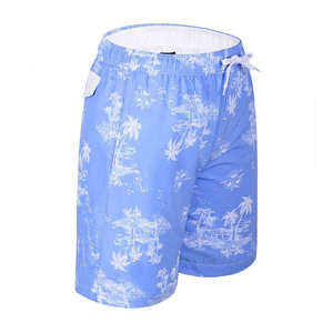 Shorts d'été personnalisés pour hommes en toile durable, respirants, taille élastique, teinture unie, motif uni, style décontracté 2026 - Product Image 4