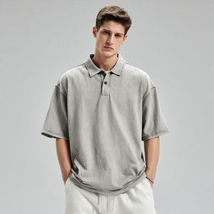 Camisa de Manga Larga Extra Grande con Hombros Caídos para Hombre, Cuello Camisero, Sólida, Transpirable y Antiarrugas - Product Image 5