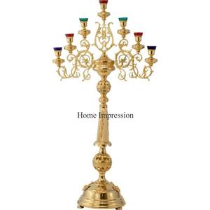 Último patrón, llegada, diseño Vintage, chapado en oro, resistente, Arte Creativo moderno, aspecto atractivo, candelabro, centro de mesa - Product Image 5