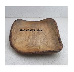 Ustensiles de cuisine modernes en bois bol plateaux de service résine marbre époxy pour salade fruits nourriture fête-économique bas prix - Product Image 6