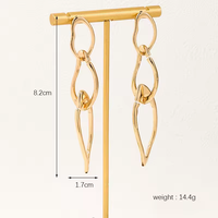 XXX-YYY or couleur exagérer boucles d'oreilles femmes tendance mode personnalité bijoux cadeaux de fête exquis simplicité accessoires