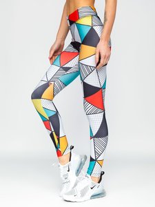 Mallas de gimnasio de cintura alta personalizadas para mujer, tela de punto de LICRA de poliéster cómoda, característica elástica, diseño estampado Sexy - Product Image 5
