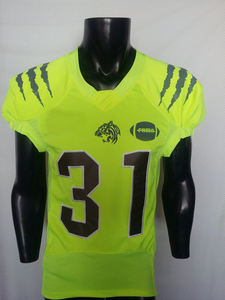 Sublimación personalizada de alta calidad, uniformes de fútbol americano juvenil con mangas cortas, nuevo diseño a un precio - Product Image 4