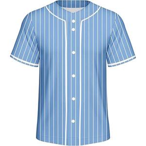 Vêtement de sport unisexe à manches courtes en gros, logo personnalisé, maillot de baseball et de softball, respirant, séchage rapide, 100% polyester, personnalisé - Product Image 3