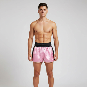 Nueva llegada logotipo personalizado Muay Thai Shorts 100% algodón Kick Boxing moda venta al por mayor a granel MMA Shorts con diseño frontal - Product Image 1