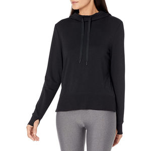 Athletic Jet Black Hoodie 2025 Ligero de manga larga Sudadera con capucha de lana para mujer Puff Print Fit Style Camuflaje de moda - Product Image 6