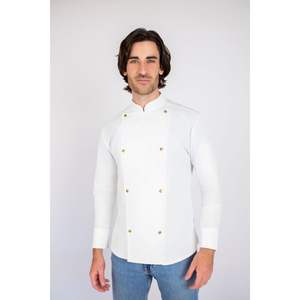 Chaqueta de Chef Estilo Brooklyn con Cuello Mao para Primavera - Product Image 1