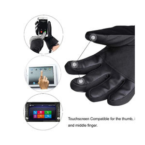 Ropa deportiva de invierno unisex para adultos, guantes de esquí para nieve, a prueba de viento, impermeables, con aislamiento térmico, dedo completo, pantalla táctil ligera - Product Image 3