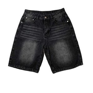 Shorts en jean 100% coton pour hommes, coupe ample, baggy, dernier style, shorts en denim à la mode, vêtements décontractés, vente en gros sur mesure - Product Image 6