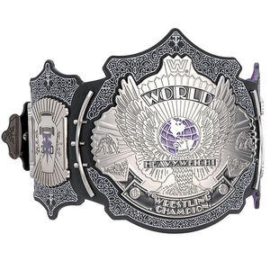 Blue WWF Big Eagle Championship Title Belt Aigle ailé Heavyweight Championship Belt 4mm ZINC Plaques Ceinture à sangle en cuir - Product Image 1