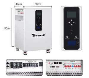 Batería Teway Cell All One LiFePO4 de 32KWh, 10KWh, 16KWh, 20KWh, 48V con inversor integrado de 10KW, AC230V, sistema solar doméstico apilable ESS - Product Image 2