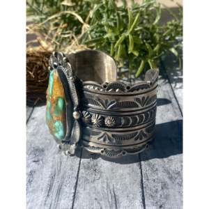 Randy Boyd Royston Turquoise Sterling Silver Cuff Bracelet - Product Image 5