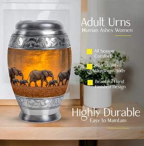 Elephant Adult <b>Urns</b> for Human Ashes for Mom Cremation Adult Ash Women <b>Urn</b> <b>Large</b> Male Adult Custom Size Funeral Supplies <b>Urn</b> - Product Image 4