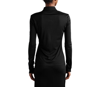 Blusa de manga corta informal con botones de punto de verano para mujer-Ropa al por mayor de proveedor - Product Image 3