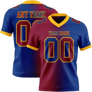 Camiseta de Fútbol Americano de Alta Resistencia para Adultos, Personalizada con Logotipo, Secado Rápido, Transpirable, Ajuste de Entrenamiento, Equipo de Club, Partido Personalizado - Product Image 1