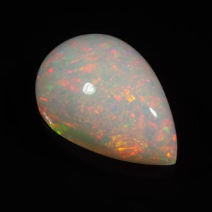 Mehrajudin <b>Gems</b> Natural Ethiopian Welo <b>Fire</b> Opal Pear Shape Multi Color Cabochon Loose <b>Stone</b> for Jewelry Making - Product Image 4