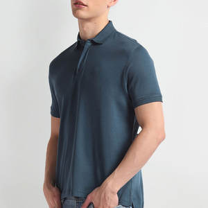 Hombres de moda para camiseta Polo Cómoda tela de algodón Spandex Precio bajo Patrón de impresión Producto de moda - Product Image 2