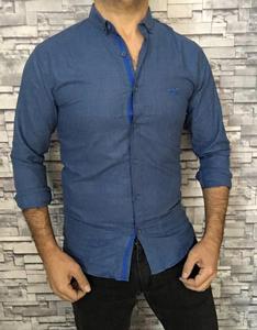 ขายส่งเสื้อเชิ้ตผู้ชายแขนยาวเสื้อเชิ้ตผู้ชายอย่างเป็นทางการสบายๆฤดูใบไม้ผลิฤดูร้อนคุณภาพสูงเสื้อธุรกิจที่กําหนดเองสําหรับผู้ชายกองทัพเรือ - Product Image 2