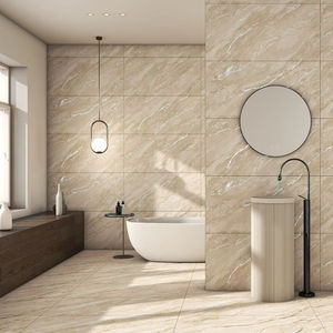 Carreaux sans fin en porcelaine mate de qualité supérieure 600x1200 | Carreaux de sol et de mur sculptés grand format 24x48 | Collection de qualité export - Product Image 1