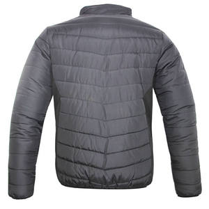 Invierno OEM logotipo personalizado acolchado hombres abajo abrigos burbuja Puffer chaqueta cuello alto cremallera hombres chaqueta de diseñador - Product Image 4