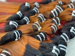 Extensiones de cabello de trama de doble dibujo liso de hueso de cabello brillante suave y extensión de cabello HD suizo de encaje transparente - Product Image 5