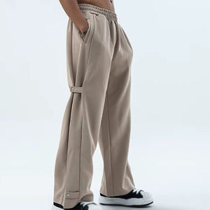 กางเกงวอร์มทรงตรงเอวกลางแบบหลวม ผลิตจากโรงงาน ระบายอากาศได้ดี สวมใส่สบาย ลายเรียบง่าย คุณภาพระดับมืออาชีพ ผ้าแคนวาส มีตัวเลือกแบบปรับแต่งได้ - Product Image 5