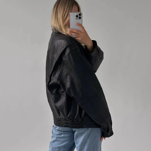 เสื้อแจ็กเก็ตหนังวัวระบายอากาศสำหรับผู้หญิงเสื้อผ้ามืออาชีพหนังแท้สำหรับฤดูหนาว - Product Image 5