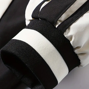 Chaqueta bomber de béisbol informal para hombre, elegante diseño de bloqueo de Color bordado para deportes al aire libre de invierno, gran idea de regalo - Product Image 5