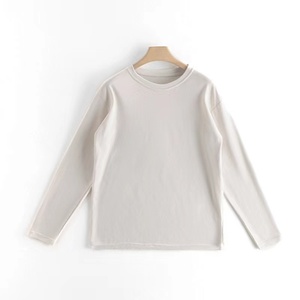 Custom logo Women <b>Long</b> Sleeve <b>Tshirts</b> High Quality 95 Polyester 5 Spandex t Shirts Printing <b>Long</b> Sleeve T-shirt for men - Product Image 2