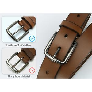 2025 nuevo cinturón de cuero genuino de alta calidad para hombre, cinturón personalizado para hombre, cinturones de cuero de vaca de lujo para la venta - Product Image 5