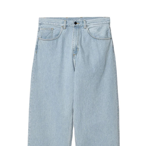Waqar Teez Custom Branding Men's Straight Style Cotton/Spandex <b>Jeans</b> Button Fly Mid Waist Breathable Lightweight Summer Pants - Product Image 5