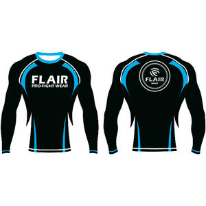 Personalizado Durable Nylon BJJ Rash Guard Larga Protección UV Anti-UV Compresión Camisa Transpirable y Cómodo - Product Image 4