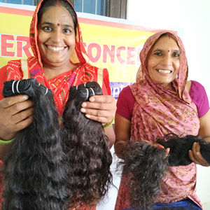 Sin procesar virgen barato pelo indio natural sedoso largo color negro ondulado máquina doble trama paquetes venta al por mayor cabello humano crudo - Product Image 3