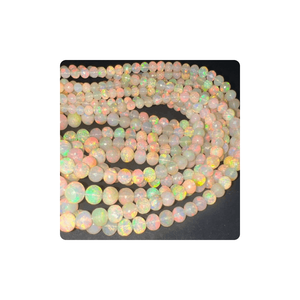 Perles de boule à facettes en opale naturelle éthiopienne de haute qualité Taille 5mm 9mm env. Fabrication de bijoux Acheter des perles de pierres précieuses en ligne - Product Image 3