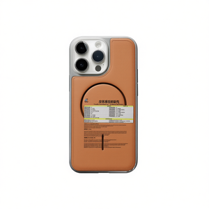 เคสหนังแท้พรีเมียมสุดหรูพร้อมวงแหวนแม่เหล็กสำหรับรุ่น 16 ดีไซน์สีพื้น - Product Image 2