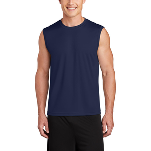 เสื้อกล้ามออกกำลังกายผู้ชายสีทึบระบายอากาศได้ดีพิมพ์โลโก้100% โพลีเอสเตอร์สำหรับฝึกซ้อม - Product Image 5