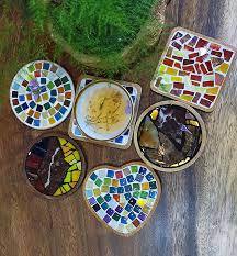 Sous-verre en bois de mosaïque pour tasses à thé ustensiles de cuisine Restaurants bricolage Design Style bas prix tapis de Table Pad - Product Image 5