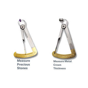 Medidores de corona de ortodoncia dental de acero inoxidable Iwanson personalizados, instrumentos quirúrgicos manuales ergonómicos de alta calidad - Product Image 6