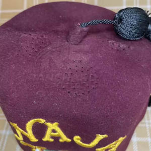 Chapeau Fez Traditionnel Shriner, Coiffure Maçonnique, Vente en Gros de Chapeau Fez Maçonnique, Chapeau Fez Cérémonial Maçonnique Brodé avec Pompon - Product Image 4