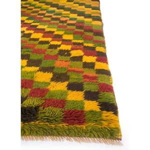 พรมขนสัตว์ถักมือ Zuri Gold รุ่น Pae-1640 ลายเรขาคณิตนามธรรม สำหรับทางเข้าบ้าน ห้องโถง รูปทรงสี่เหลี่ยมผืนผ้า ขนาด 9x12 ฟุต แบบจิ๊กซอว์ - Product Image 4