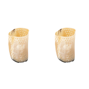 Portavelas de cuerno de buey respetuoso con el medio ambiente personalizable, artesanía pulida con diseño natural sostenible para Navidad - Product Image 5