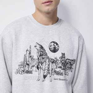 Sweat-shirt en molleton uni pour homme, impression de logo personnalisé, hiver, décontracté, tissu en coton mélangé, haute qualité, fabrication sur mesure, respectueux de l'environnement - Product Image 2