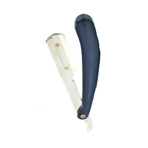 Rasoirs de rasage pour hommes en acier inoxydable de qualité supérieure avec manche en plastique noir pour usage en salon et barbe - Product Image 2