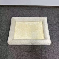 Lit orthopédique pour chien de luxe, en mousse écologique, grand, amovible, lavable, en peluche, livraison directe du fabricant