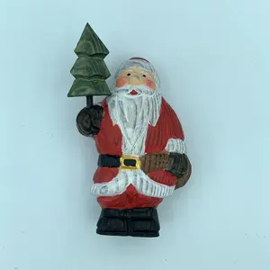Figura de Santa Claus Tallada a Mano en Madera, Regalo de Navidad, Categoría de Productos de Tallado en Madera, Figuras y Juguetes Navideños - Product Image 3