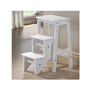 Sturdy Two <b>Step</b> Wooden <b>Stool</b> Crafted from Solid Timber Perfect for Kids Rooms Bathroom Access and <b>Kitchen</b> Shelf Reach - Product Image 3