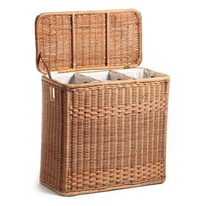 Venta caliente cesta de yute Wiwin con asas de caña de mimbre Natural estantes Organizadores de almacenamiento pequeños estándar superior artículo al por mayor - Product Image 6