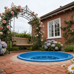 Piscine et spa en fibre de verre directement de l'usine avec éclairage LED et jets réglables pour une relaxation ultime - Product Image 3