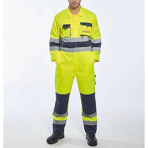 Hot Sale <b>Taped</b> Hi Vis Drill Coverall Hi Vis Drill Two Ton Cotton Coverall Hi Vis Working Coverall - Product Image 3