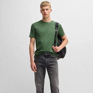 T-shirts vierges 100 % coton de haute qualité, personnalisables avec logo OEM, col rond, grammage lourd, séchage rapide, pour hommes – Collection été tendance - Product Image 4